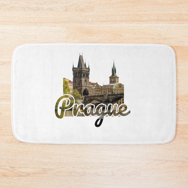 Item preview, Prague Charles Bridge Vintage Aesthetic Photo Typography designed and sold by Sashka-.
