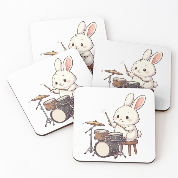 Item preview, Rabbit Playing The Drums  designed and sold by TheEndDesign.