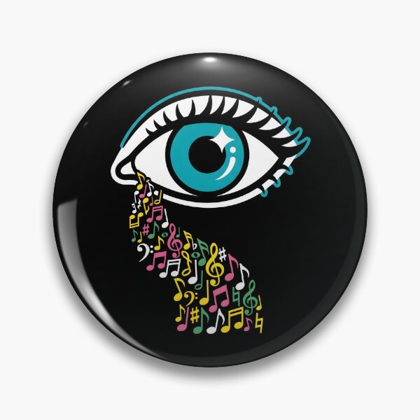 Item preview, Colorful Abstract Music Eye Tear designed and sold by SplashTastic.