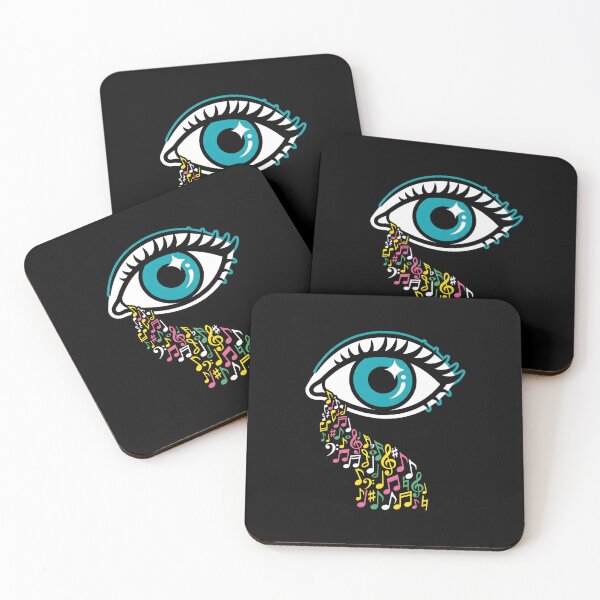 Item preview, Colorful Abstract Music Eye Tear designed and sold by SplashTastic.