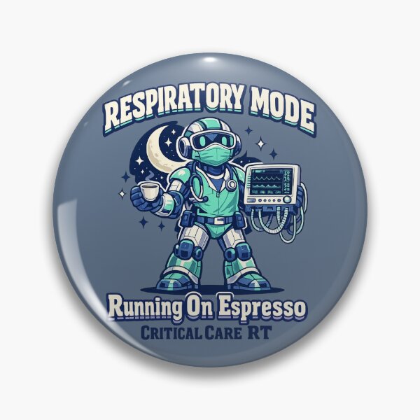 Item preview, Robot Respiratory Therapist Mascot Shirt – Respiratory Mode Running On Espresso – Critical Care RT Retro Healthcare Apparel designed and sold by ClinicalHubs.