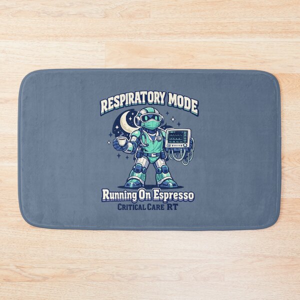 Item preview, Robot Respiratory Therapist Mascot Shirt – Respiratory Mode Running On Espresso – Critical Care RT Retro Healthcare Apparel designed and sold by ClinicalHubs.