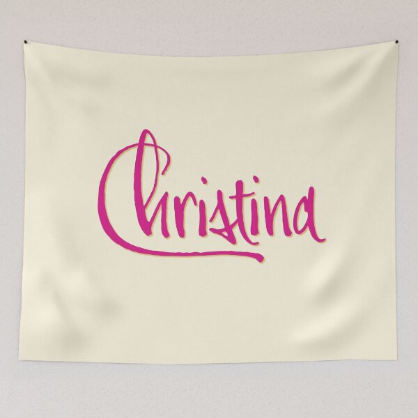 Item preview, CHRISTINA personalized type design designed and sold by CharlottePlaceArt.
