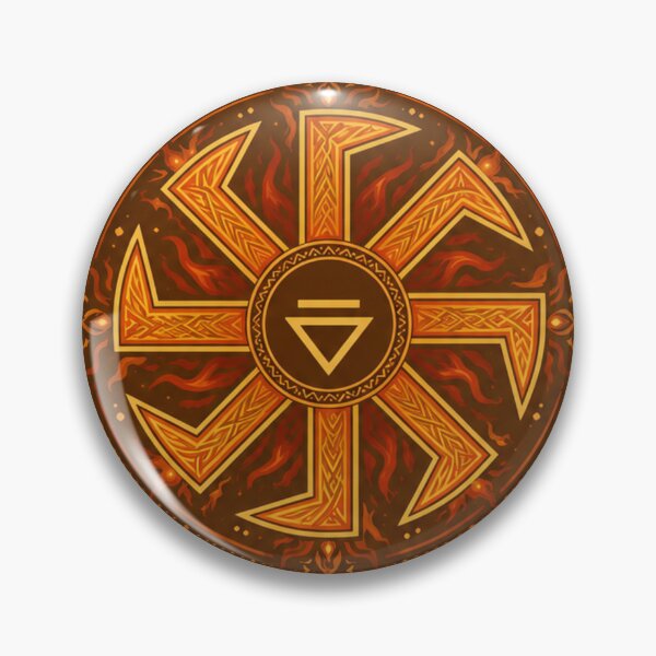 Item preview, Rooted Fire. Solar Stillness. | Slavic Solar Symbol designed and sold by InnerwayStudio.