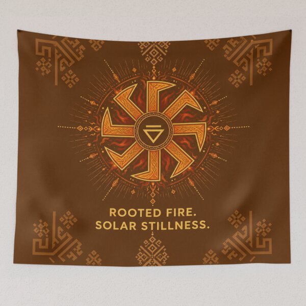 Item preview, Rooted Fire. Solar Stillness. | Slavic Solar Symbol designed and sold by InnerwayStudio.