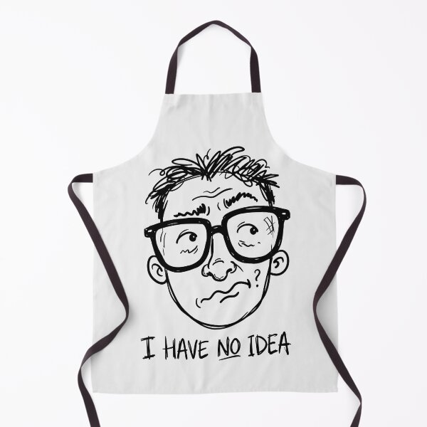 Item preview, I Have No Idea Confused Man Doodle designed and sold by SplashTastic.