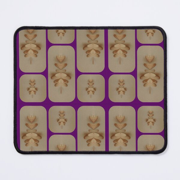 Item preview, Wooden Leaf Stack Pattern on Purple Tiles designed and sold by AirCrayons27.