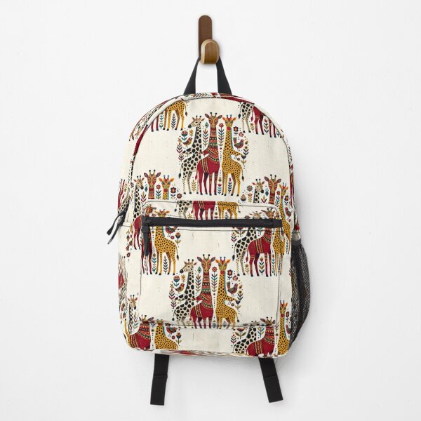 Item preview, Vibrant Folk Art Giraffe Pattern designed and sold by SplashTastic.