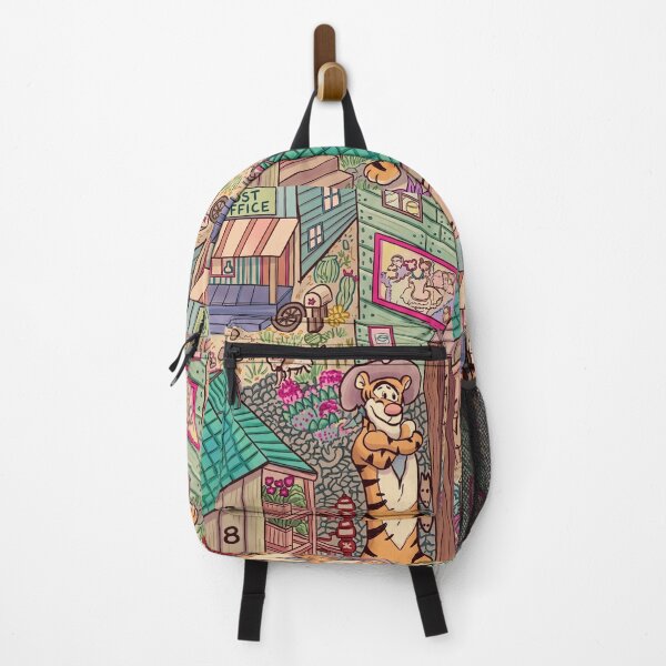 Item preview, Happy Cowboy Tiger in a Quirky Western Town designed and sold by dyrestald.