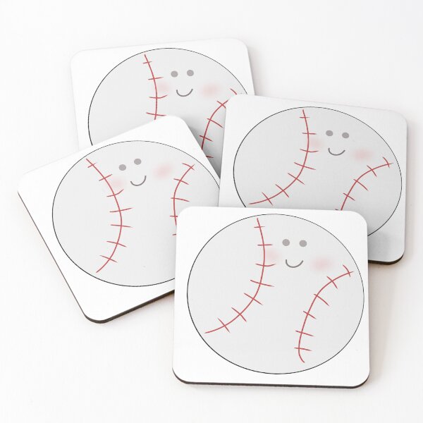 Item preview, Cute baseball cartoon character with happy face designed and sold by Ployphaiphai .