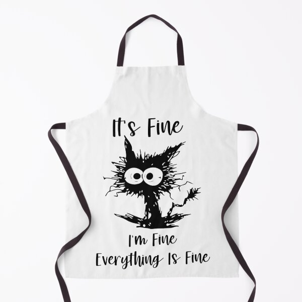 Item preview, It's Fine I'm Fine Everything Is Fine Cat Tee designed and sold by SoyLamderma.