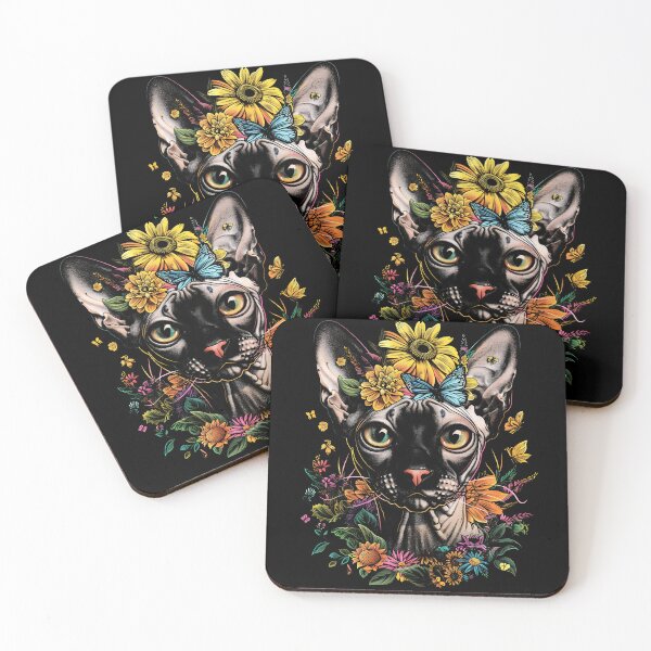 Item preview, Funny Sphynx Cat Floral Colorful Boys Girls Kids designed and sold by rafaeltto.