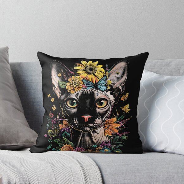 Item preview, Funny Sphynx Cat Floral Colorful Boys Girls Kids designed and sold by rafaeltto.