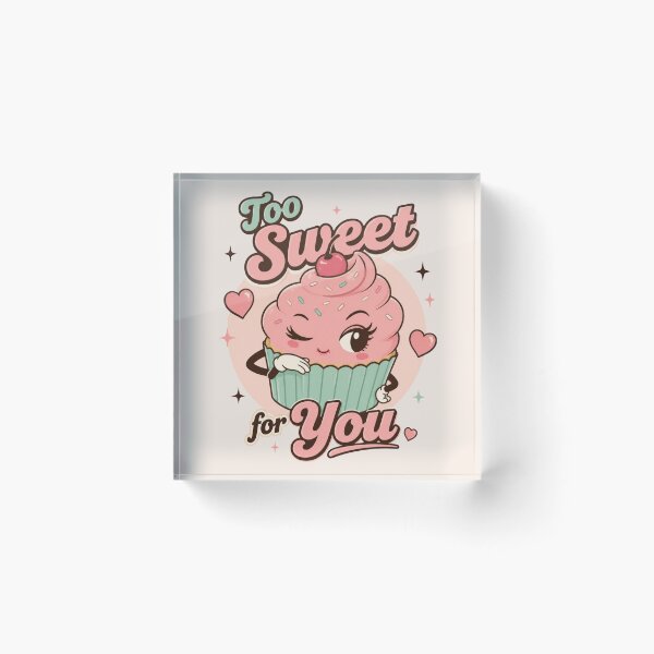 Item preview, Retro Vintage Cupcake - Too Sweet For You designed and sold by EsenciaZen.