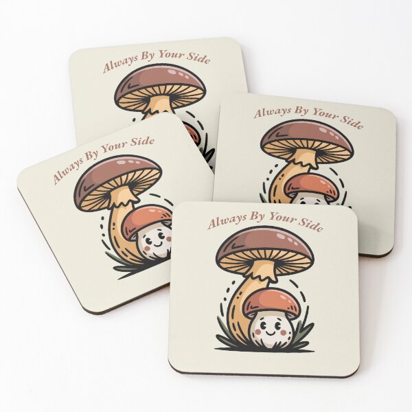 Item preview, Always By Your Side Cute Retro Mushroom Art designed and sold by AlexandraSand.