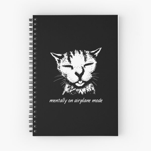 Item preview, Mentally On Airplane Mode Sleepy Cat Funny Meme designed and sold by station-one.