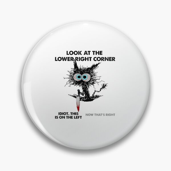 Item preview, Look at Corner Prank Cat Knife Joke Tee designed and sold by SoyLamderma.