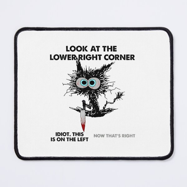 Item preview, Look at Corner Prank Cat Knife Joke Tee designed and sold by SoyLamderma.
