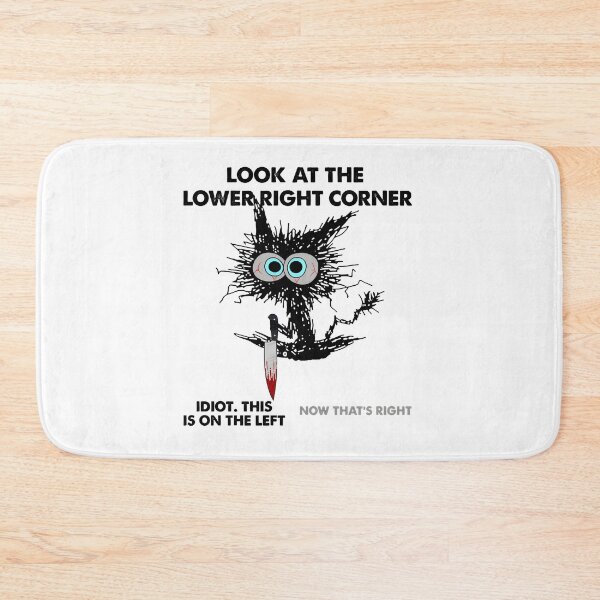 Item preview, Look at Corner Prank Cat Knife Joke Tee designed and sold by SoyLamderma.
