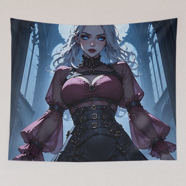 Item preview, Hot Halloween Anime Goth Girl Waifu 149 designed and sold by Your New Fixation.