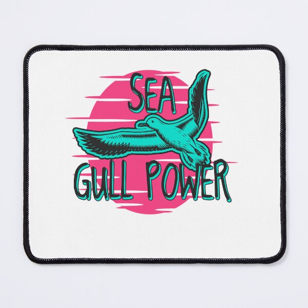Item preview, Sea Gull Power Retro Sunset Bird Design designed and sold by EichStore.