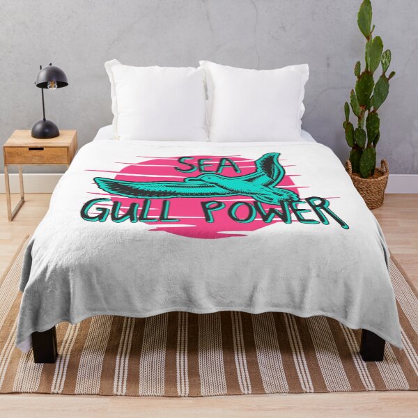 Item preview, Sea Gull Power Retro Sunset Bird Design designed and sold by EichStore.
