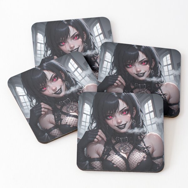 Item preview, Hot Halloween Anime Goth Girl Waifu 150 designed and sold by Your New Fixation.