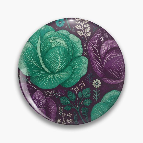 Item preview, Cabbage Crush Contemporary Folk Art designed and sold by Glitchart66.