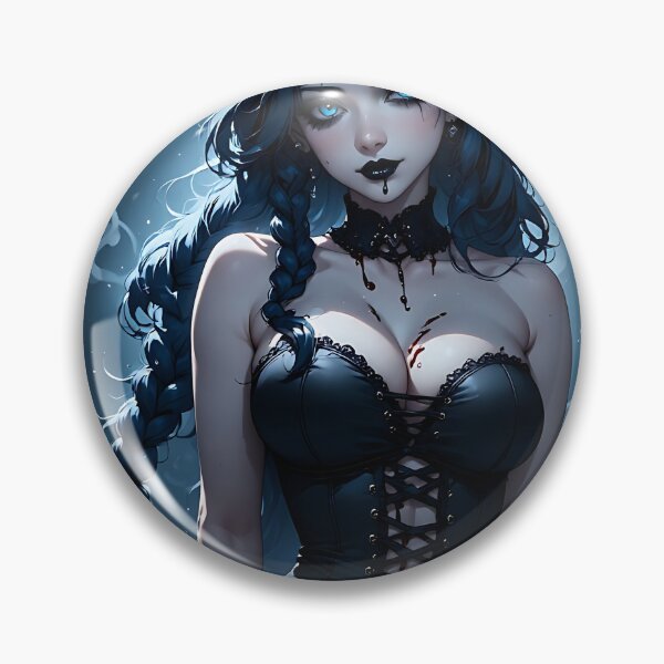 Item preview, Hot Halloween Anime Goth Girl Waifu 152 designed and sold by Your New Fixation.