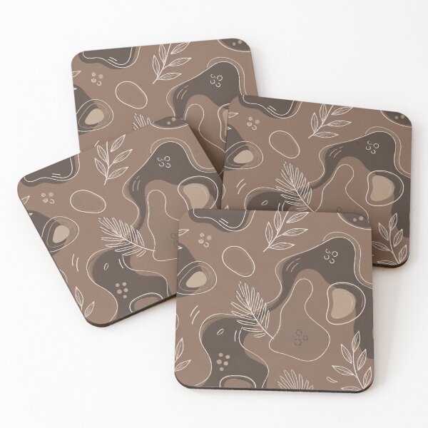 Item preview, Abstract Earthy Organic Pattern – Modern Boho Botanical Shapes designed and sold by Barelythere2324.
