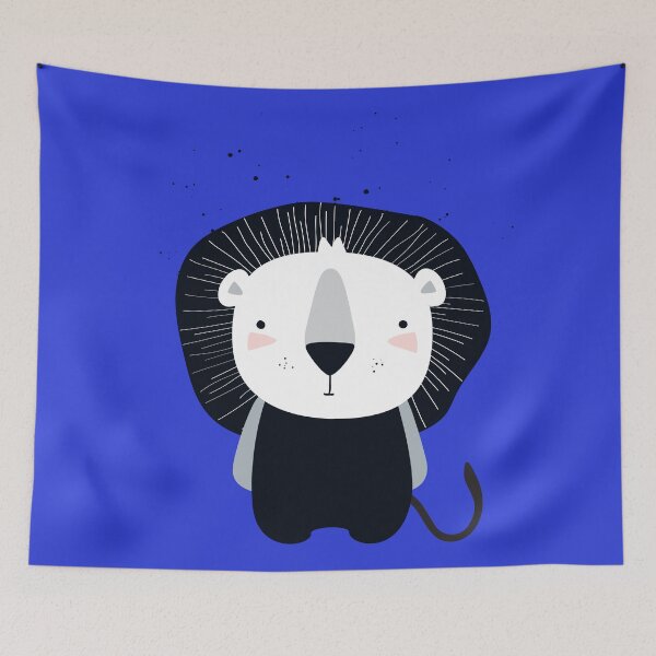 Item preview, Lion Cub Blue designed and sold by pickaboo.