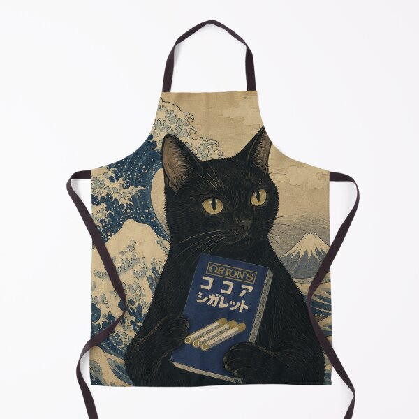 Item preview, The Great Wave of Cocoa Cigarettes: Vintage Black Cat designed and sold by Komatoya.