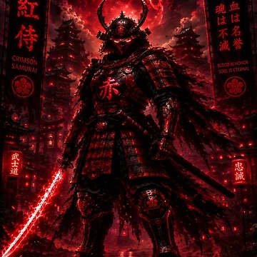 Artwork thumbnail, Crimson Samurai by RiteshCenter