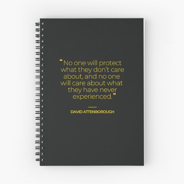 Item preview, David Attenborough Famous Quotes designed and sold by TonsPOD.