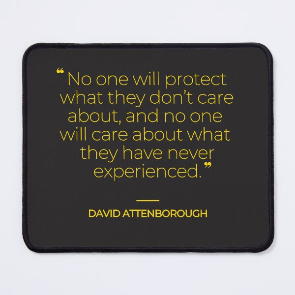 Item preview, David Attenborough Famous Quotes designed and sold by TonsPOD.