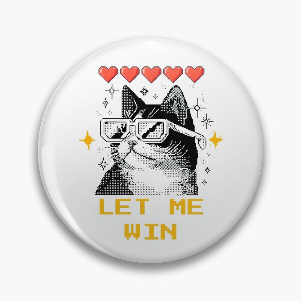 Item preview, Pixel Cat Let Me Win Gamer Design designed and sold by SoyLamderma.