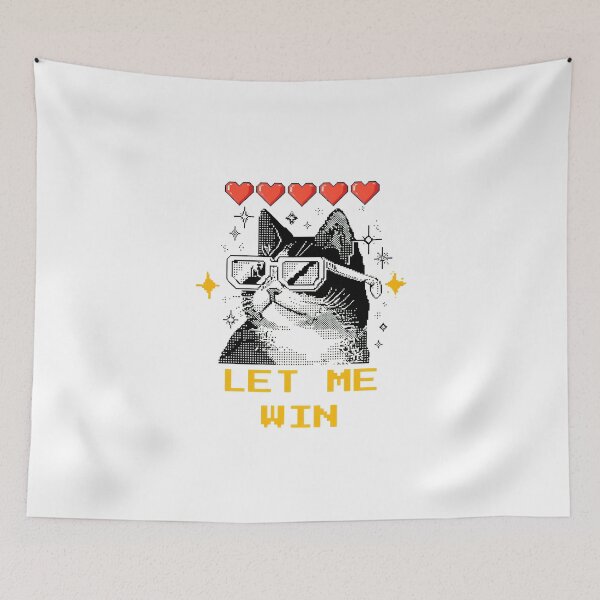 Item preview, Pixel Cat Let Me Win Gamer Design designed and sold by SoyLamderma.