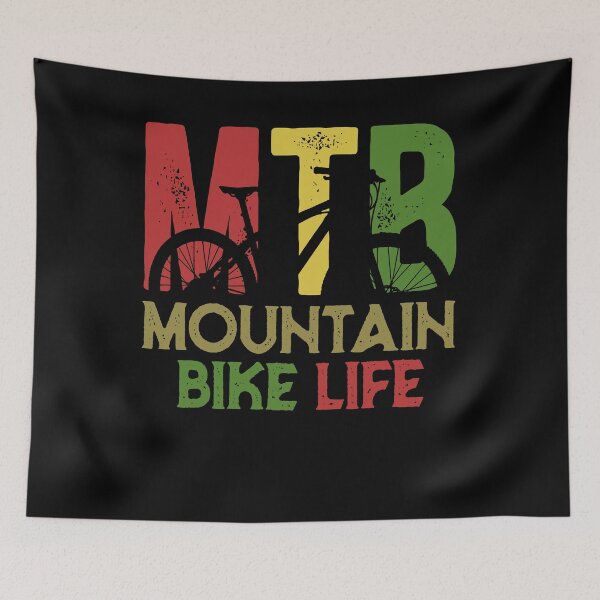 Item preview, MTB Mountain Bike Life Vintage Cycling Design designed and sold by EichStore.