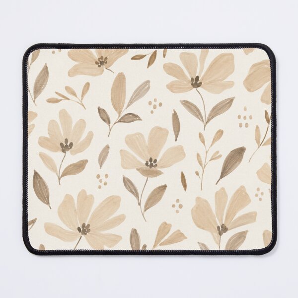 Item preview, Soft Neutral Watercolor Floral Pattern – Elegant Beige Botanical Design designed and sold by Barelythere2324.