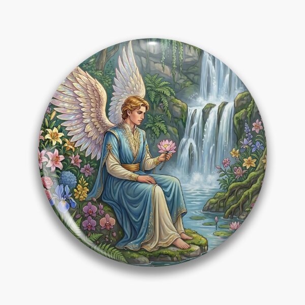 Item preview, Angels and the Lotus Pond designed and sold by PP&RAINBOW SHOP.