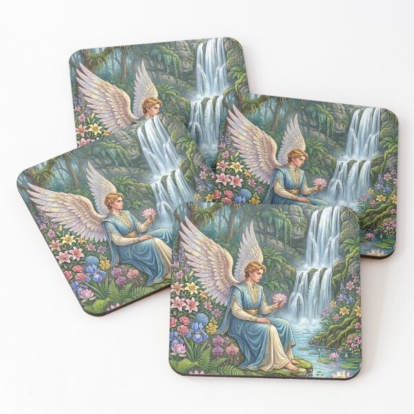 Item preview, Angels and the Lotus Pond designed and sold by PP&RAINBOW SHOP.