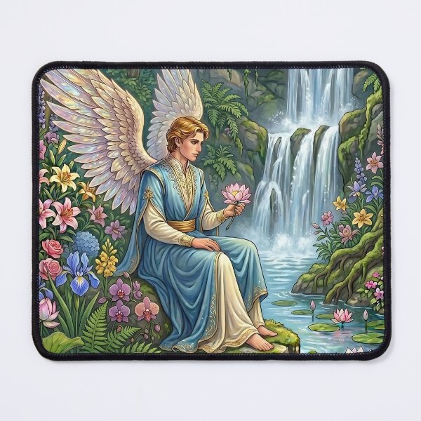 Item preview, Angels and the Lotus Pond designed and sold by PP&RAINBOW SHOP.