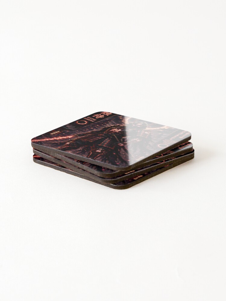 Thumbnail 4 of 5, Coasters (Set of 4), Eclipse Samurai designed and sold by RiteshCenter.