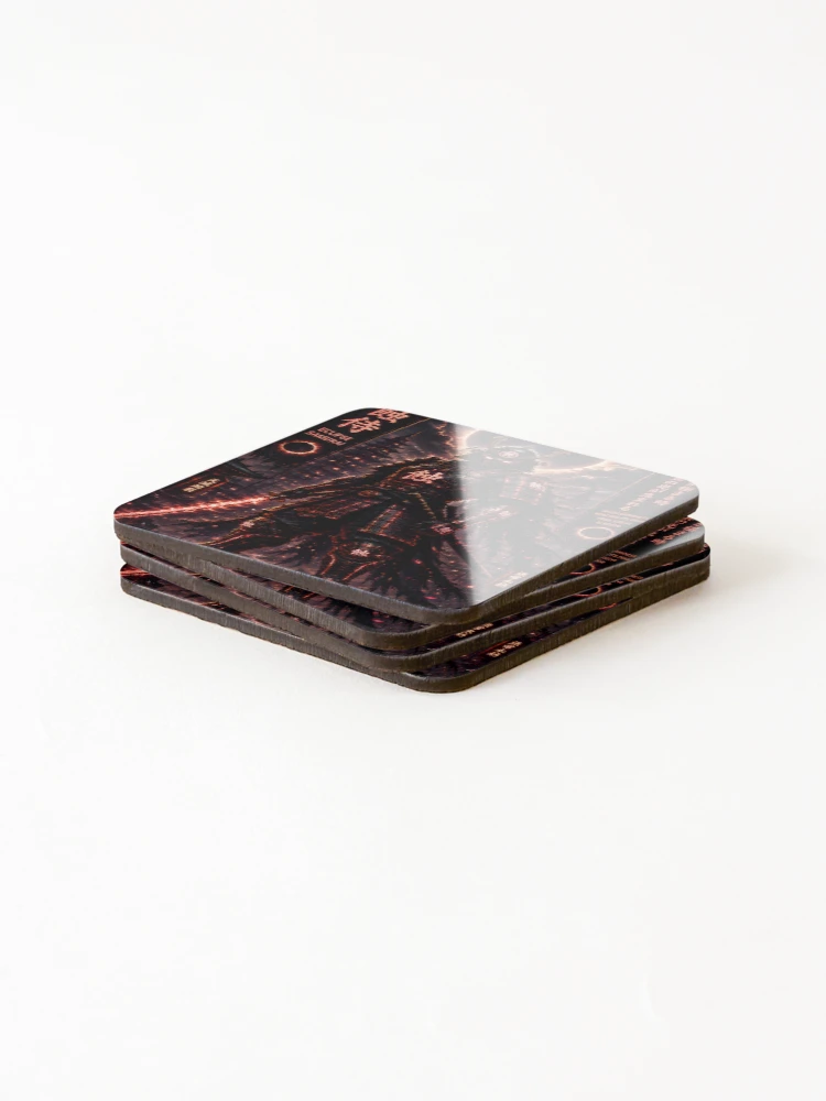Thumbnail 4 of 5, Coasters (Set of 4), Eclipse Samurai designed and sold by RiteshCenter .