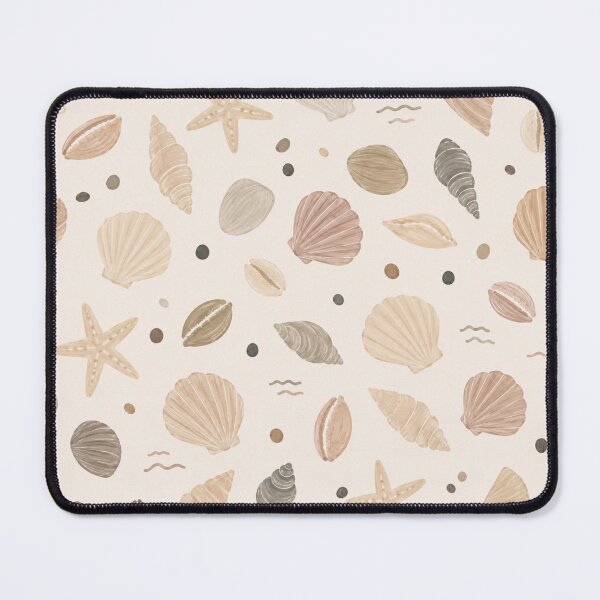 Item preview, Neutral Coastal Seashell Pattern – Soft Beachy Seamless Design designed and sold by Barelythere2324.