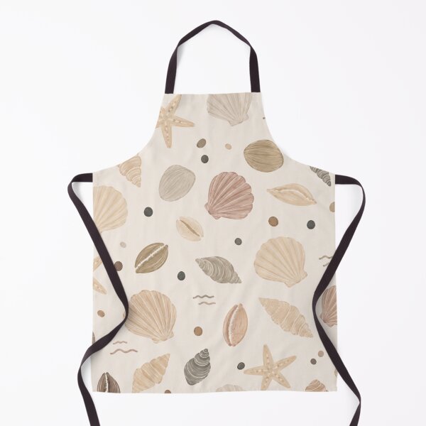 Item preview, Neutral Coastal Seashell Pattern – Soft Beachy Seamless Design designed and sold by Barelythere2324.
