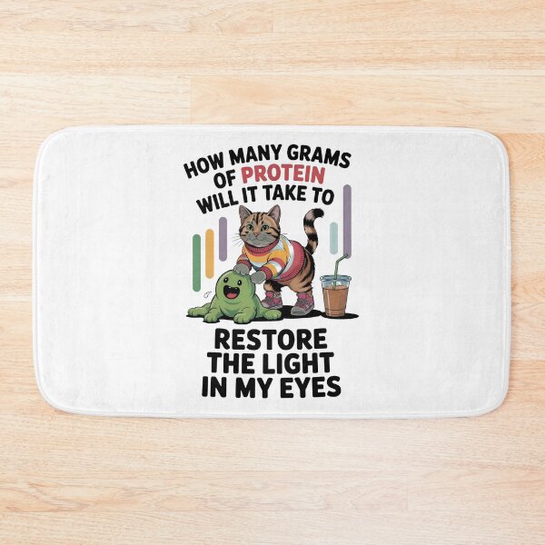 Item preview, Protein Cat Restore Light Funny Gym Workout Shirt designed and sold by SoyLamderma.