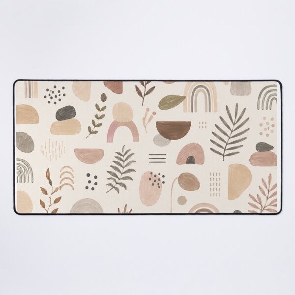 Item preview, Boho Abstract Seamless Pattern – Neutral Watercolor Rainbow & Botanical Design designed and sold by Barelythere2324.