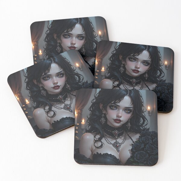 Item preview, Hot Halloween Anime Goth Girl Waifu 173 designed and sold by Your New Fixation.