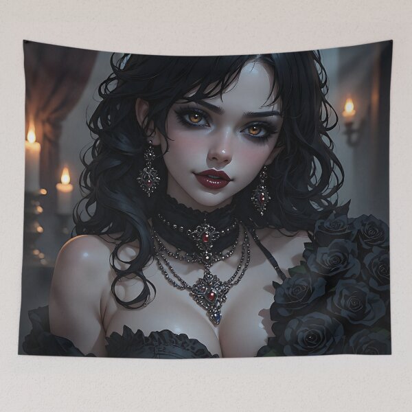 Item preview, Hot Halloween Anime Goth Girl Waifu 173 designed and sold by Your New Fixation.